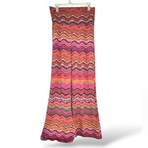 Wrangler Wancher Zigzag Patterned Women's Super Flare Bell Bottom Pants size L‎